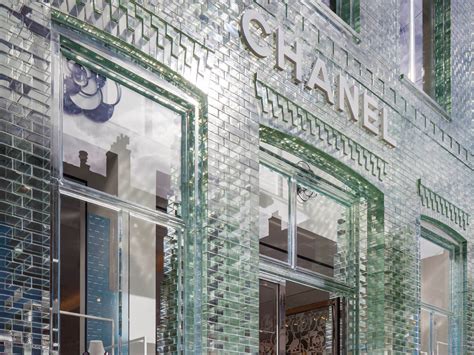 chanel building glass bricks